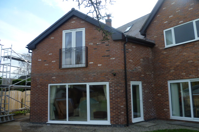 Extension onto a flat roof